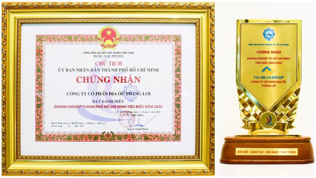 Thắng Lợi Group liên tiếp được vinh danh là doanh nghiệp tiêu biểu, xuất sắc năm 2020