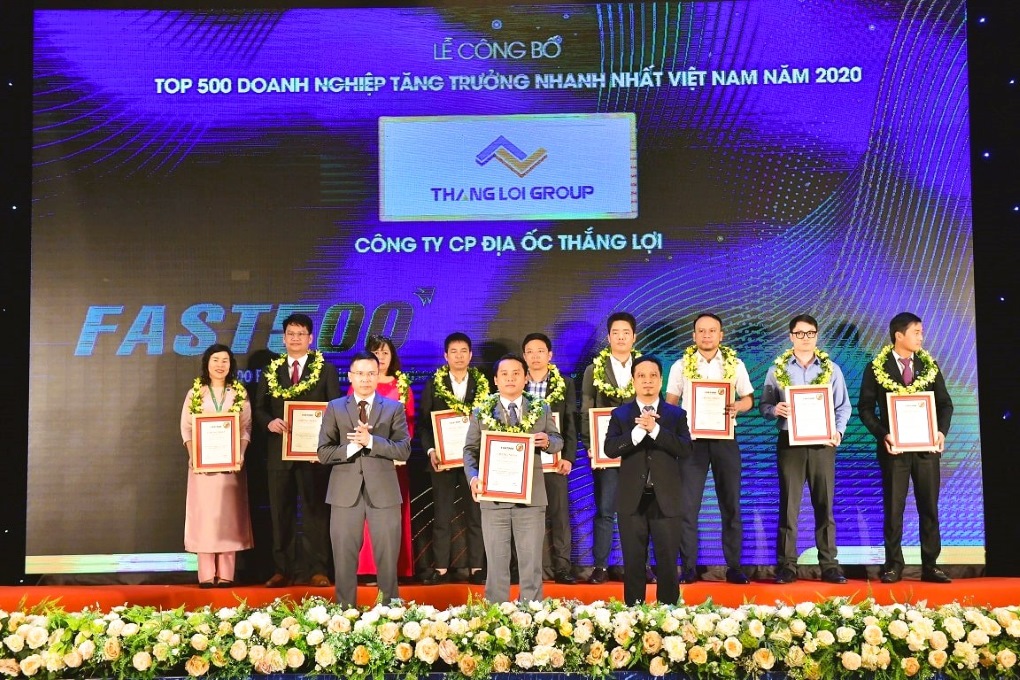 THẮNG LỢI GROUP ĐƯỢC VINH DANH DOANH NGHIỆP TĂNG TRƯỞNG NHANH NHẤT VIỆT NAM