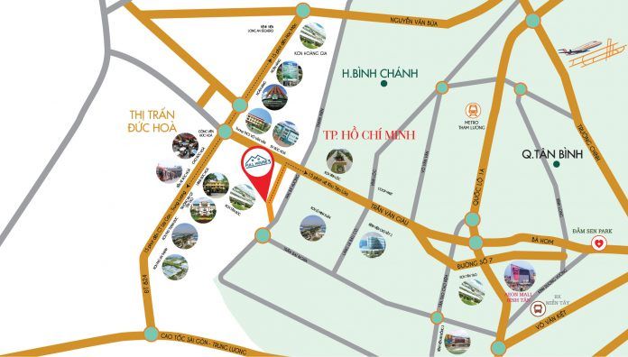 Vị trí dự án Galaxy Hải Sơn Đức Hoà