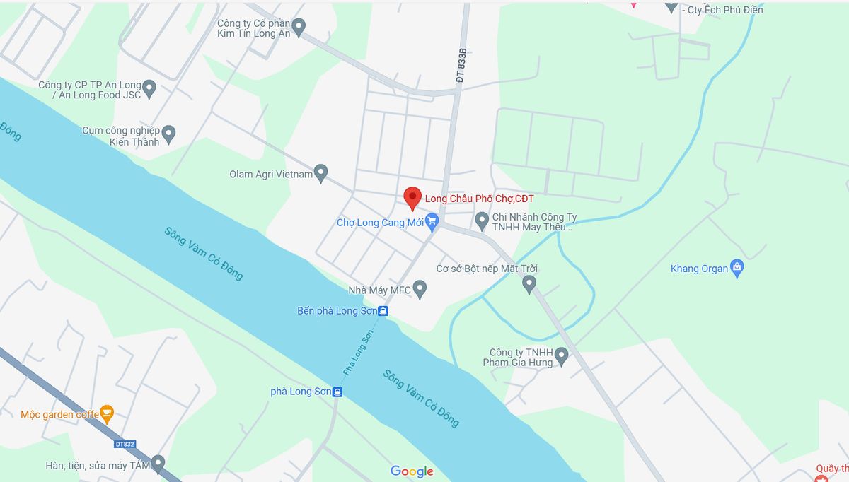 Vị trí dự án Long Châu Phố Chợ