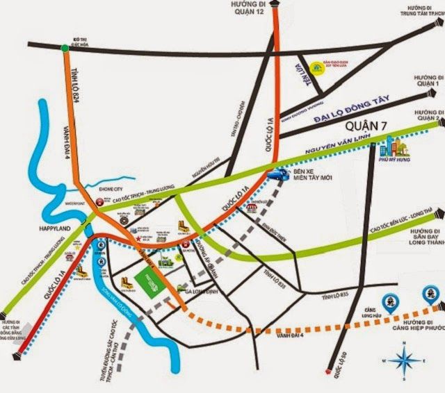 Vị trí đắc địa dự án Phúc Long Garden