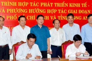Tỉnh Long An và Thành phố Hồ Chí Minh ký kết thỏa thuận hợp tác phát triển kinh tế - xã hội giai đoạn 2016-2020